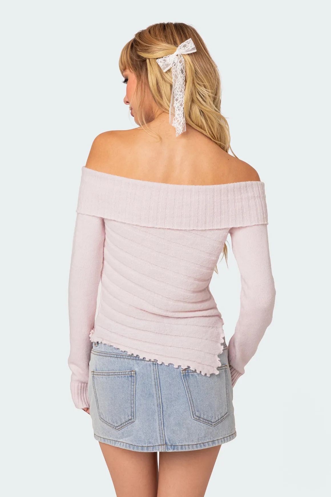Sonya Fold Over Knit Top
