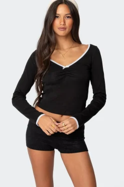 Sophia Contrast Lace Top