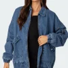 Sophie Oversized Washed Denim Coat