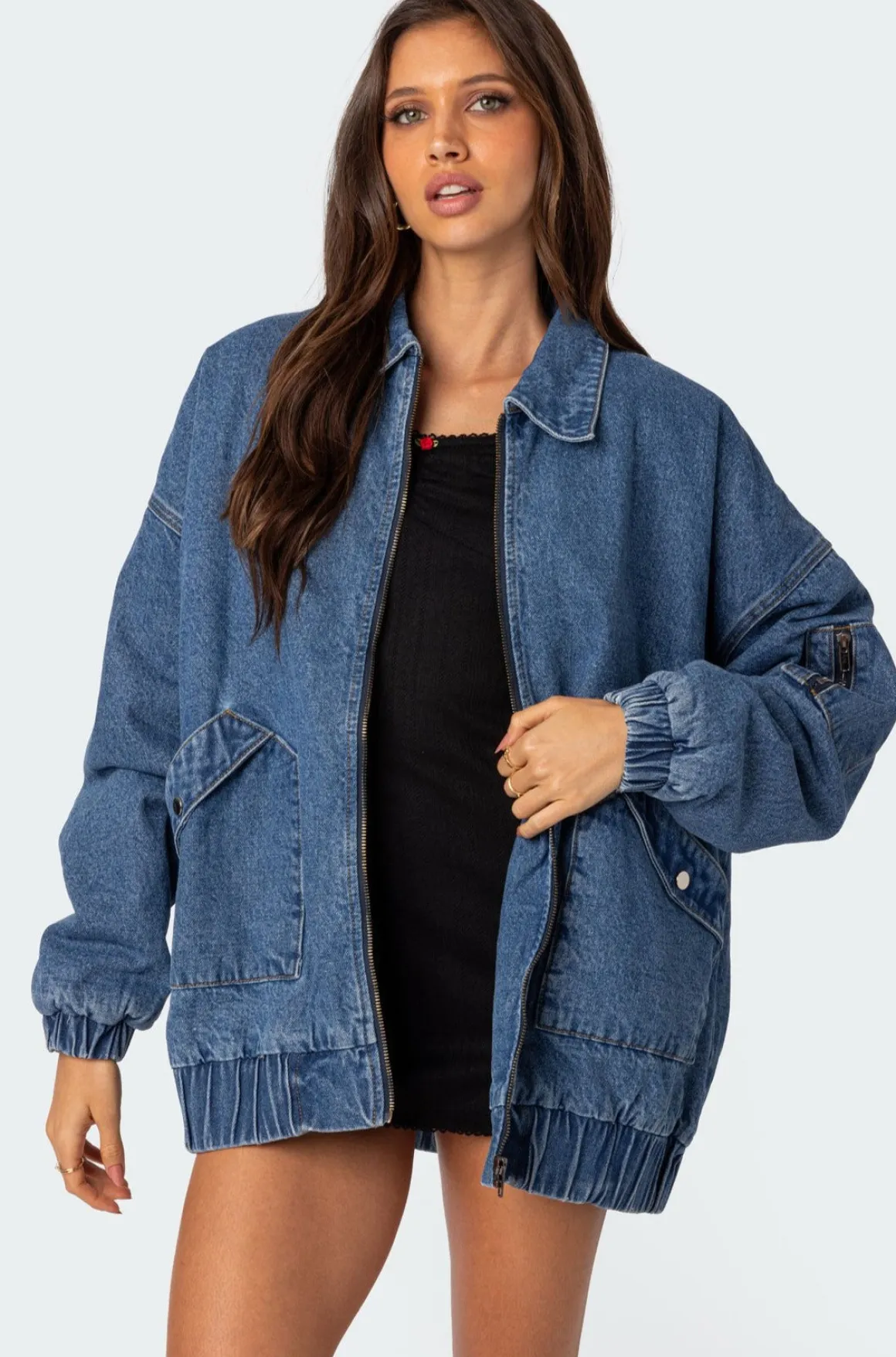 Sophie Oversized Washed Denim Coat