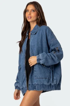 Sophie Oversized Washed Denim Coat