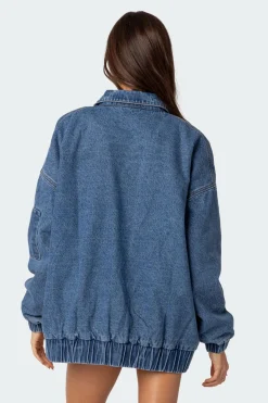 Sophie Oversized Washed Denim Coat