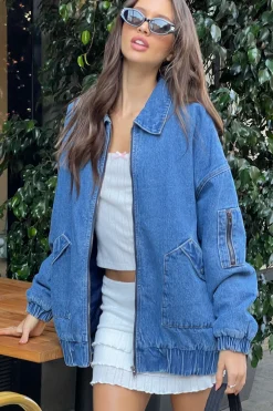 Sophie Oversized Washed Denim Coat