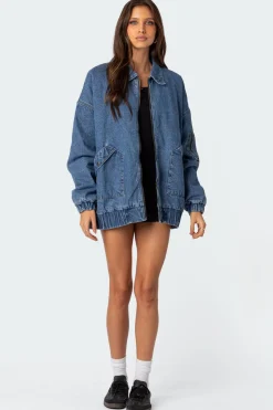 Sophie Oversized Washed Denim Coat