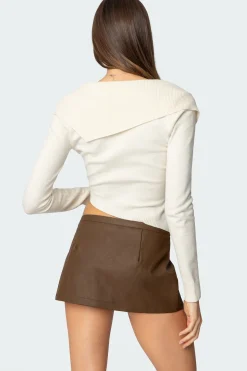 Sorrel Asymmetric Knit Top