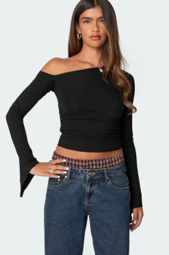 Stacie Asymmetric Long Sleeve Top