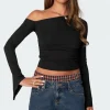 Stacie Asymmetric Long Sleeve Top