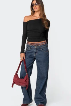Stacie Asymmetric Long Sleeve Top