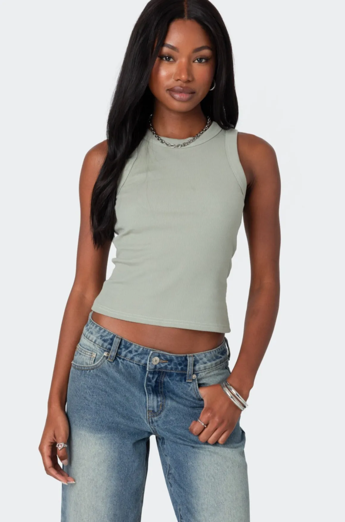 Standard Ribbed Tank Top