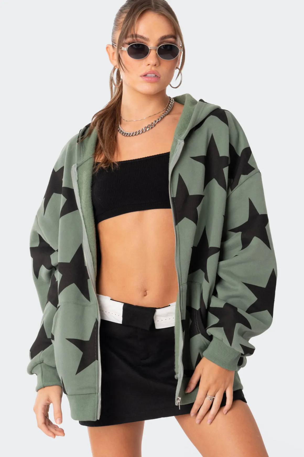 Star At Me Oversized Hoodie