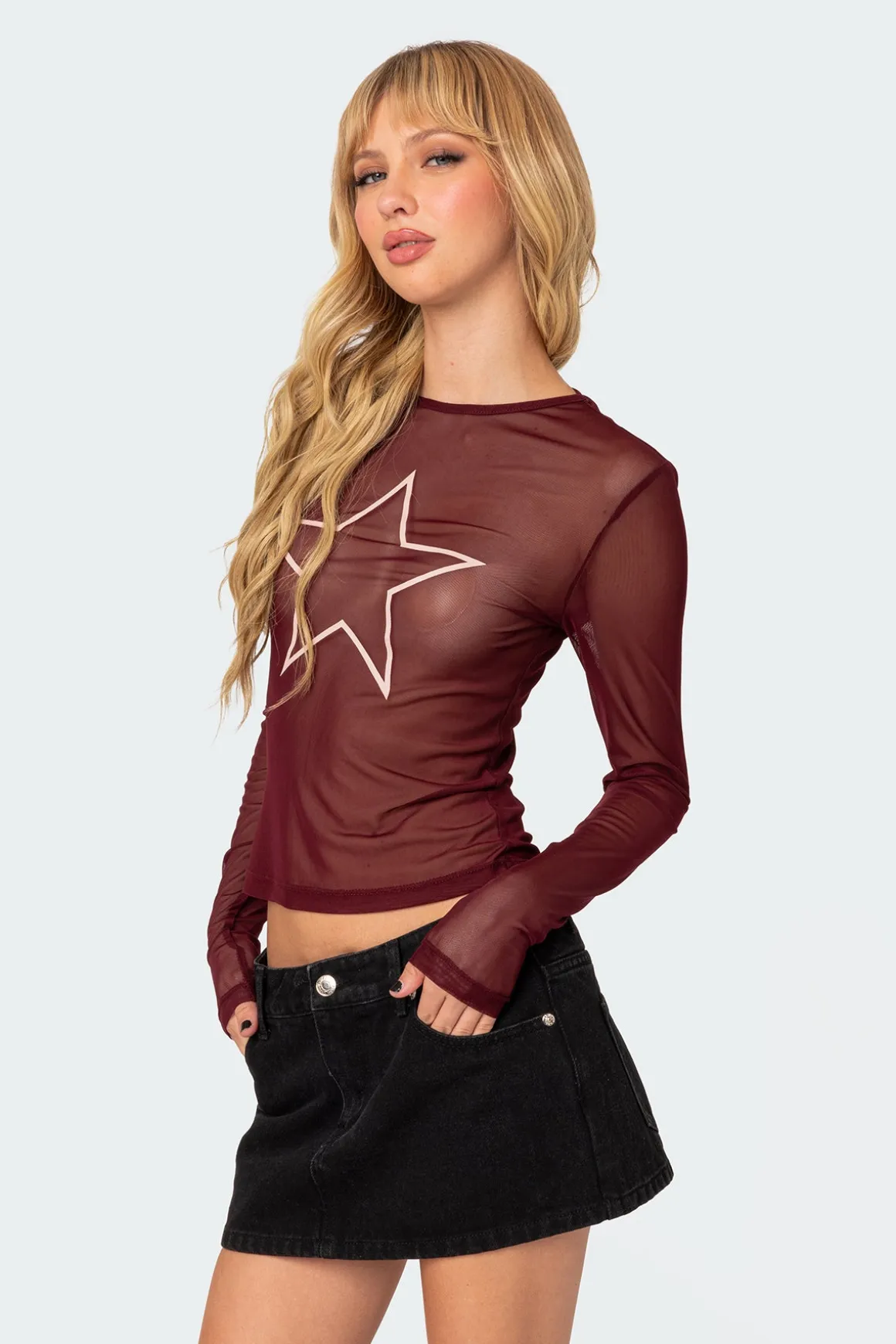Stargaze Sheer Mesh Top