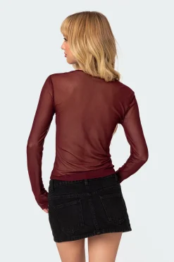 Stargaze Sheer Mesh Top