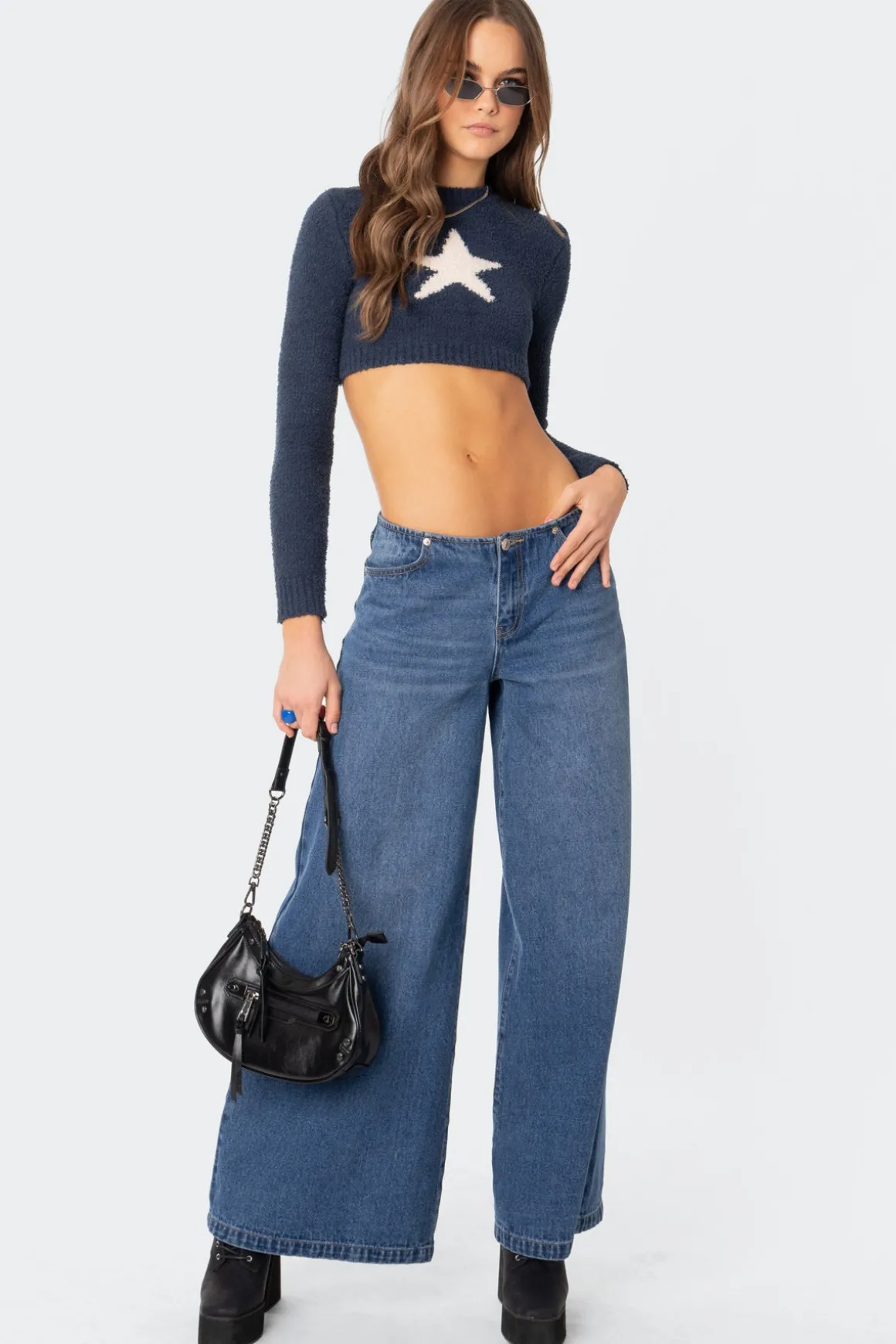 Starry Super Soft Cropped Sweater