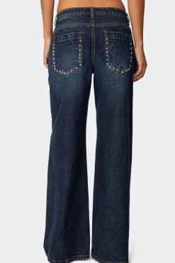 Stassie Studded Low Rise Jeans