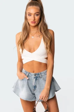 Stella Wrap Crop Top