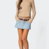 Stitched Up Denim Mini Skort