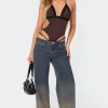 Strappy Lace Trim Bodysuit