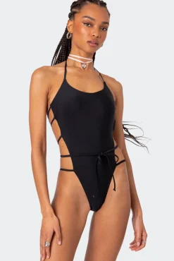 Strappy One Piece Swimsuit