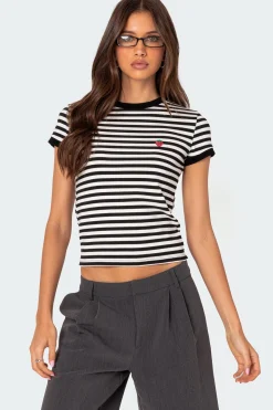 Strawberry Fields Striped T Shirt