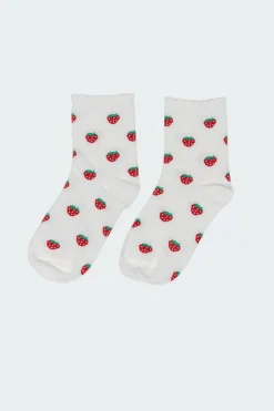 Strawberry Frill Socks