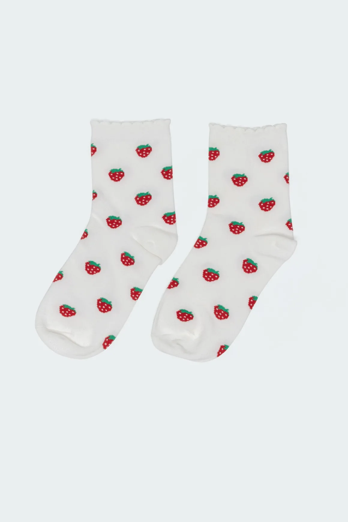 Strawberry Frill Socks