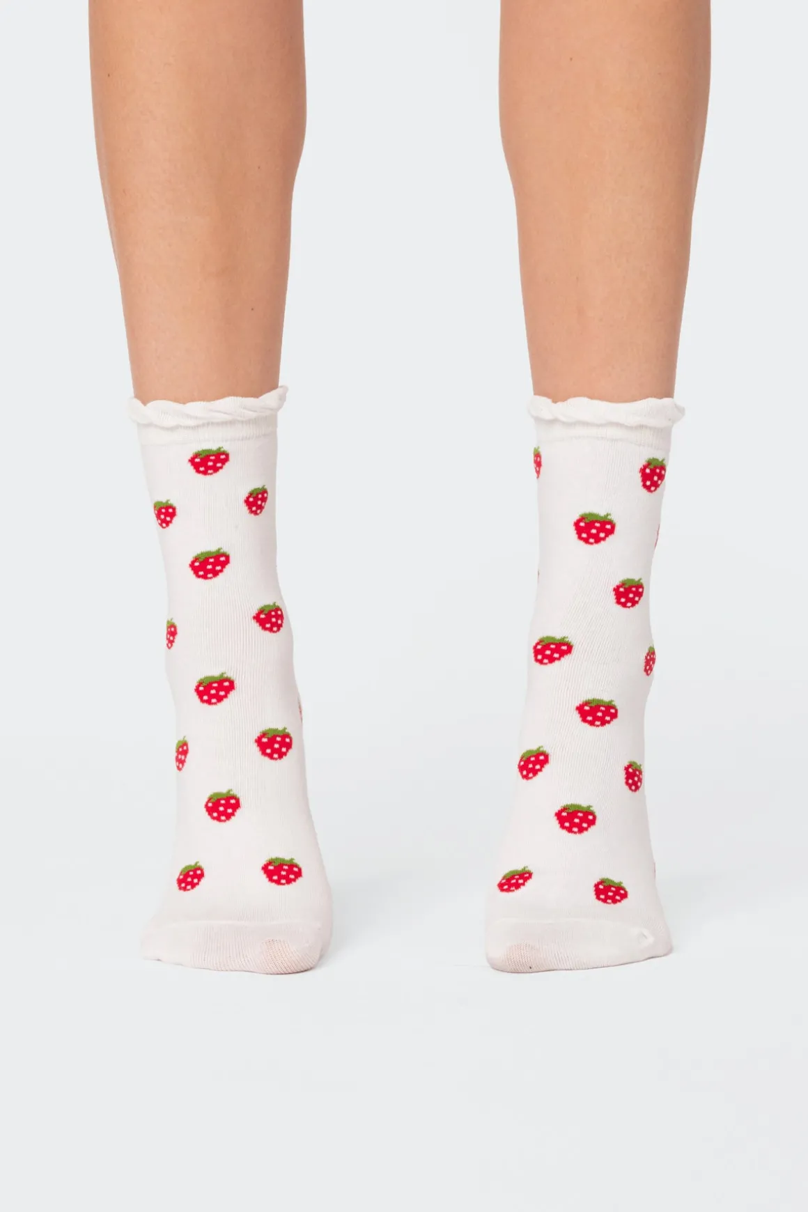 Strawberry Frill Socks