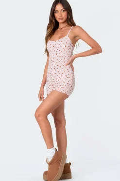 Strawberry Girl Printed Romper