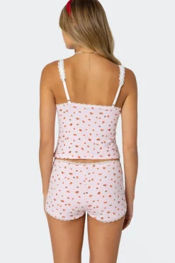 Strawberry Girl Printed Tank Top