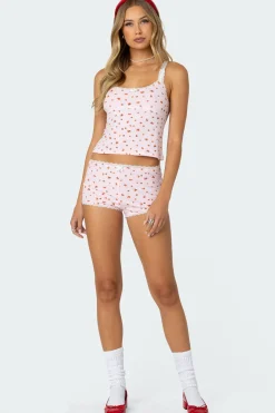 Strawberry Girl Printed Tank Top