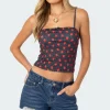 Strawberry Polka Tank Top