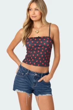 Strawberry Polka Tank Top