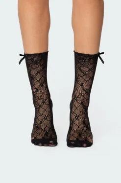 Stretchy Knit Mesh Socks