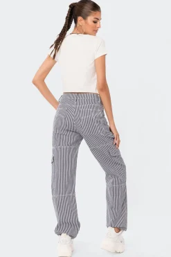 Stripe Out Cargo Pants