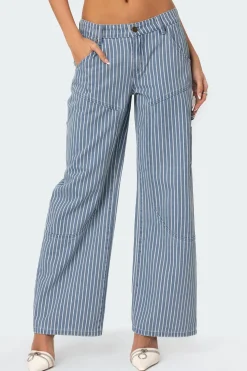 Striped Carpenter Jeans