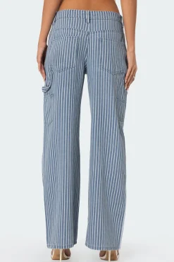 Striped Carpenter Jeans