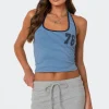 76 Striped Halter Top