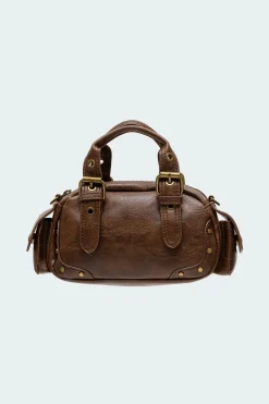 Studded Faux Leather Mini Bag