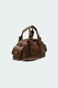 Studded Faux Leather Mini Bag