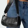 Studded Strap Faux Leather Bag