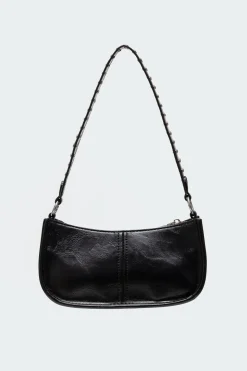 Studded Strap Faux Leather Bag