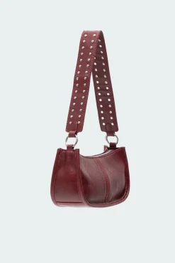 Studded Strap Faux Leather Bag