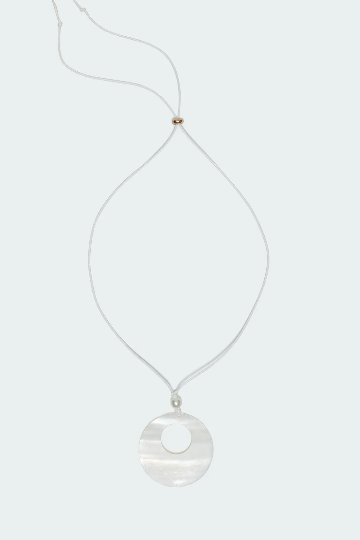 Sunshine Circle Shell String Necklace