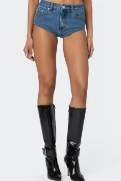 Super Micro High Rise Denim Shorts