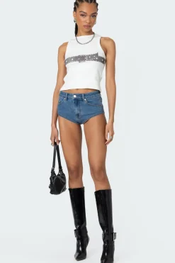 Super Micro High Rise Denim Shorts