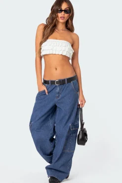 Super Oversized Belted Boyfriend Jeans