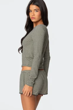 Suzy Striped Long Sleeve T Shirt
