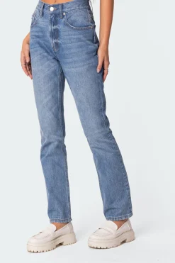 Swift High Rise Straight Leg Jeans
