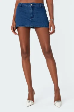 Sydnie Denim Micro Skort