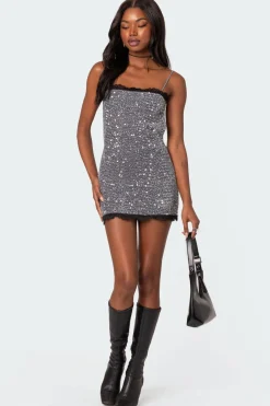 Sylvester Open Back Sequin Mini Dress
