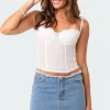 Tabi Cotton Lace Corset